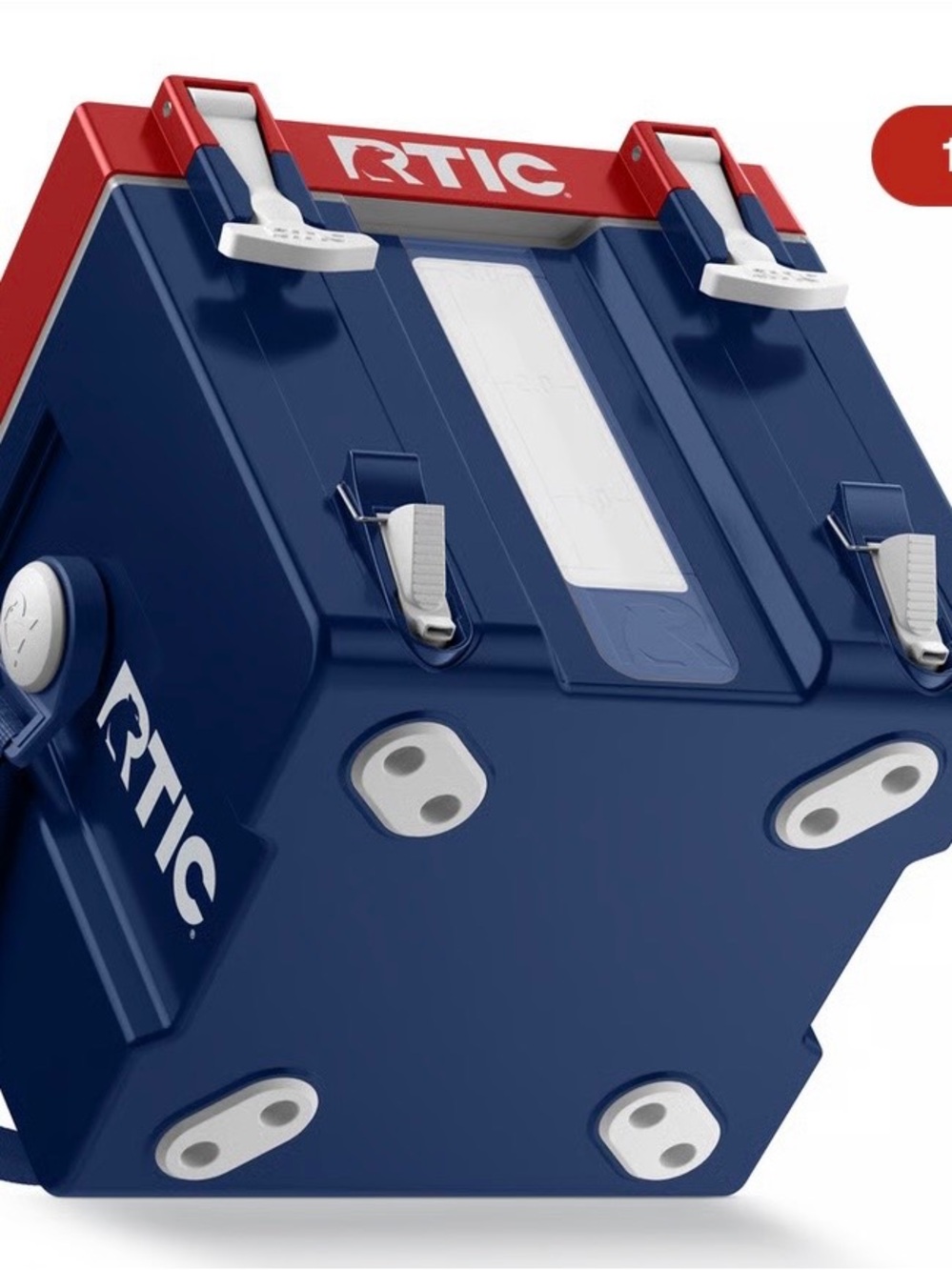RTIC Navy and Red Heavy-Duty Cooler - RTIC - Picture 7 of 7